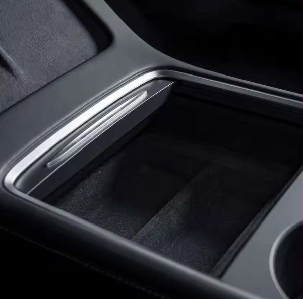 Organisateur Console Centrale (Lot de 2) Tesla Model 3 2021-2024/ Model Y 2021-2023 rangement Accoudoir, Optimisation de l'Espace Intérieur et Porte-Gobelet Silicone Tesla Model 3/Y 2021-2024 OFFERT