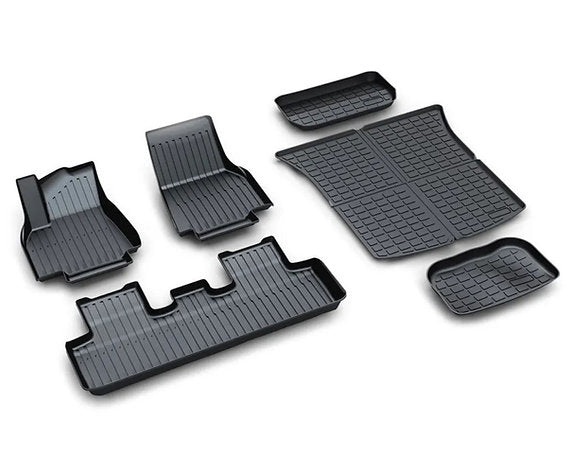 Lot de 6 Tapis de Sol protection 3D pour intérieur Tesla model Y