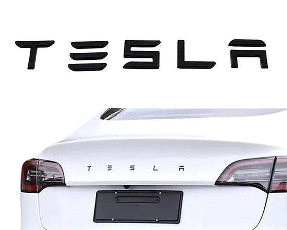 Lettres autocollantes Individuelles 3D pour Coffre Tesla