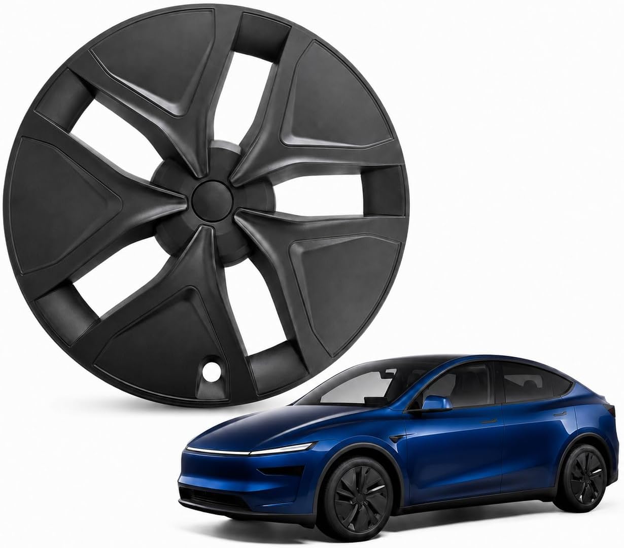 Enjoliveurs 19 pouces Tesla Model Y Juniper - Style 2 noir mat