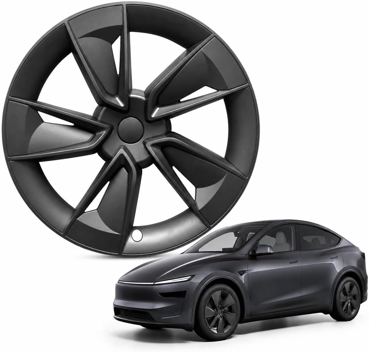 Enjoliveurs 19 pouces Tesla Model Y Juniper - Style 3 noir anthracite